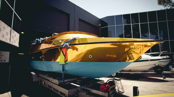 Gold Jet Boat