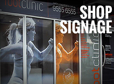 shop signage